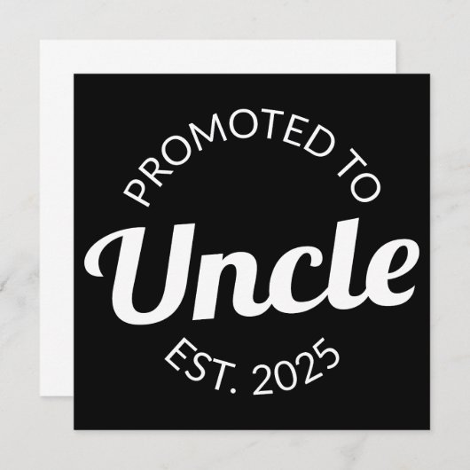 伯父Estに昇格。2025 I 案内状 (正面/裏面)