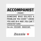 伴奏名詞定義デザインおもしろい諺 シール (シート)