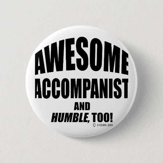 伴奏素晴らし者 缶バッジ (正面)