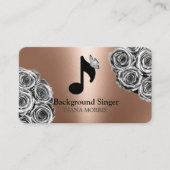 伴奏者バンドディレクターのバックグラウンドシンガー 名刺 (正面)