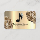 伴奏者バンドディレクターのバックグラウンドシンガー 名刺 (正面)