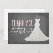 伴娘感謝卡 | 婚礼伴娘 サンキューカード (正面/裏面)