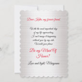 伴娘邀请函设计，永恒好友 招待状 (裏面)