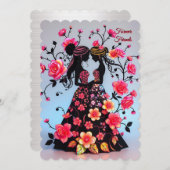 伴娘邀请函设计，永恒好友 招待状 (正面/裏面)