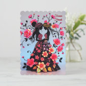 伴娘邀请函设计，永恒好友 招待状 (スタンド正面)