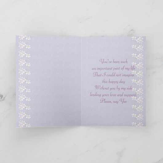 伴娘。兰花卡 招待状 (内部)