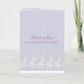 伴娘。兰花卡 招待状 (裏面)