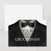 伴郎募集 ウェディングパーティーへのご招待 招待状 (正面/裏面)