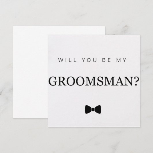 伴郎卡 招待状 (正面/裏面)