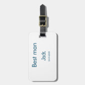 伴郎 婚礼策划 添加姓名 文本 姑娘告别派对 ラゲッジタグ (正面縦)