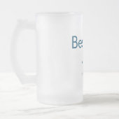 伴郎 最高の男の名前を追加 テキスト ブライズメイド フロストグラスビールジョッキ (左)