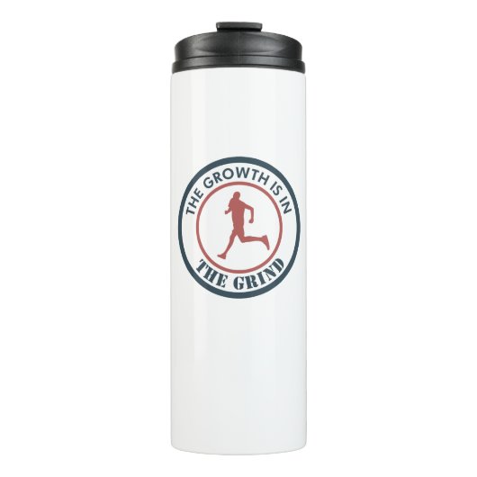 伸びは伸び悩ランニングむ タンブラー (正面)