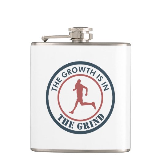 伸びは伸び悩ランニングむ フラスク (正面)