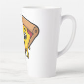 伸びるチーズの可愛いピザスライス カフェラテマグ (右)