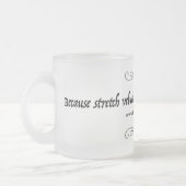 伸張のビロードは歴史的に正確-マグではないです フロストグラスマグカップ (左)