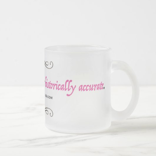 伸張のビロードは歴史的に正確-マグではないです フロストグラスマグカップ (右)