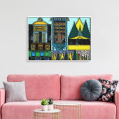 伸張キャンバスのプリント構造 キャンバスプリント (インサイチュ (リビング))