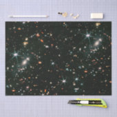 伸縮深い宇宙銀河系スターシームレス 薄葉紙 (クラフト)