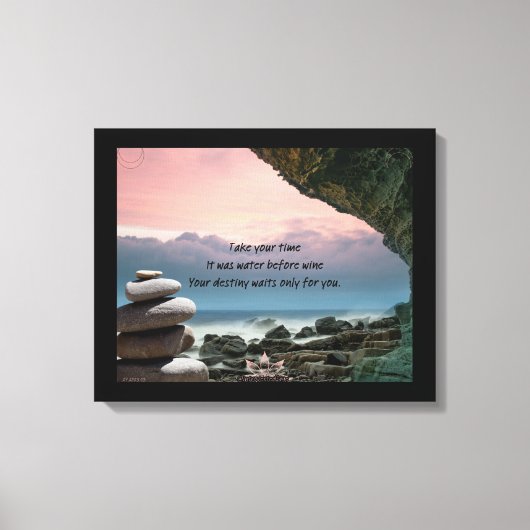 伸長されたキャンバス印刷の待機内容 キャンバスプリント (正面)