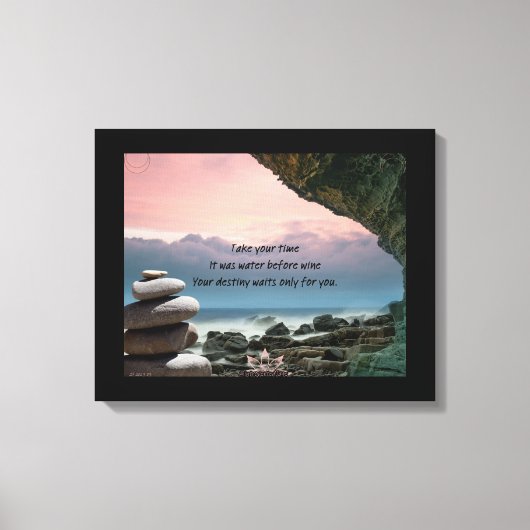 伸長されたキャンバス印刷の待機内容 キャンバスプリント (正面)