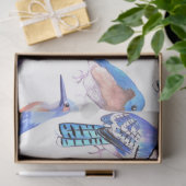 似たような色の青い鳥 薄葉紙 (ギフト)