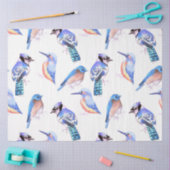 似たような色の青い鳥 薄葉紙 (クラフト)