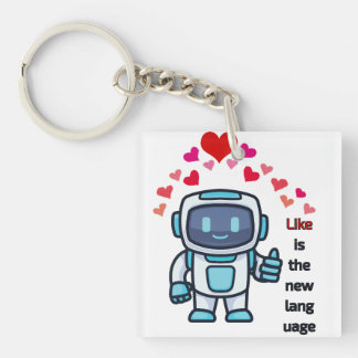 似た言葉は新しい言語である キーホルダー