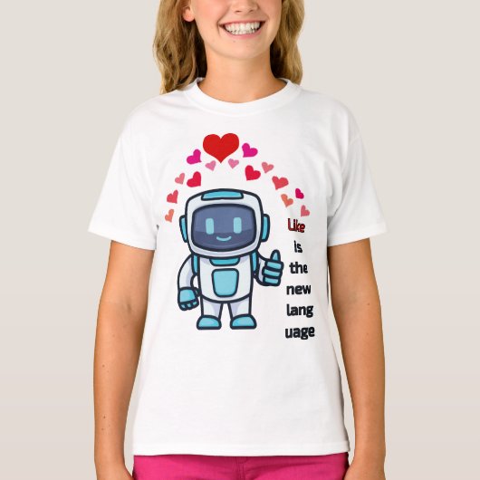 似た言葉は新しい言語である Tシャツ (正面)