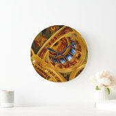 伽藍天井 ラージ壁時計 (ホーム)