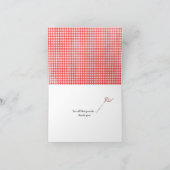 伽藍窓キルト感謝していユー カード (内部)