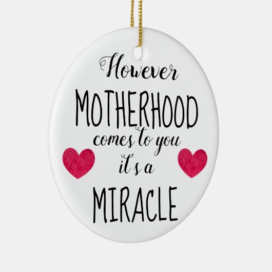 但し母性愛はあなたの奇跡の採用に来ます セラミックオーナメント (右)