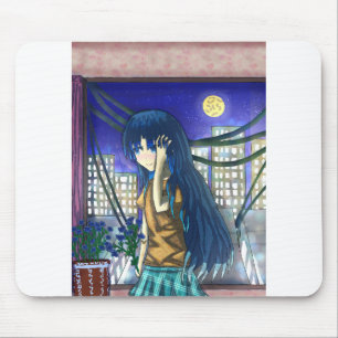 佇む彼女 マウスパッド