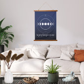 位相の月を通過 吊り下げ型タペストリー