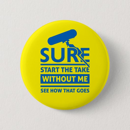 位置おもしろいサウンドレコーダー引用文 缶バッジ (正面)