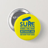 位置おもしろいサウンドレコーダー引用文 缶バッジ (正面&裏面)