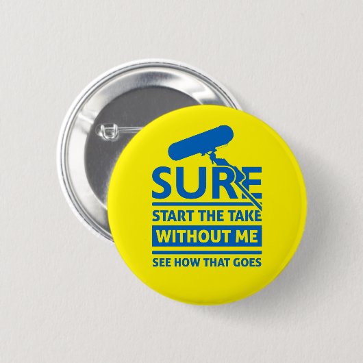 位置おもしろいサウンドレコーダー引用文 缶バッジ (正面&裏面)