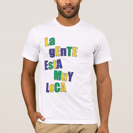 位置のティーYellow|Green|Blue Tシャツ (正面)