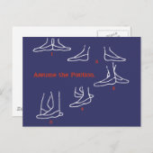 位置のバレエのギフトを仮定して下さい ポストカード (正面/裏面)