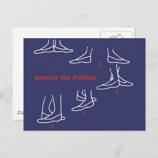 位置のバレエのギフトを仮定して下さい ポストカード (正面/裏面)