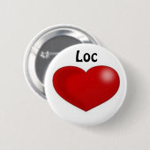 位置愛 缶バッジ (正面&裏面)