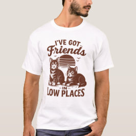 低いところに友達がいるTシャツ Tシャツ