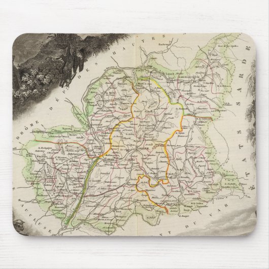 低いアルプスに関する部署 マウスパッド (正面)