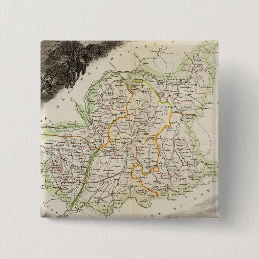 低いアルプスに関する部署 缶バッジ (正面)