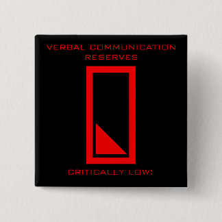 低いスピーチはボタンを確保します 缶バッジ