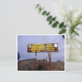 低いピークのキナバルサミット ポストカード (スタンド正面)