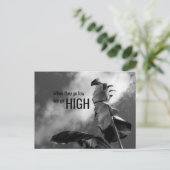 「低い値になると、高い値に達する」カスタマイズ可能 ポストカード (スタンド正面)