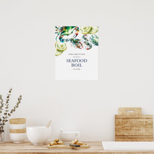 低い国の沸騰ウェルカムサイン ポスター (キッチン)