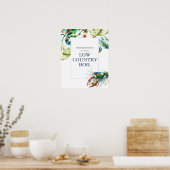 低い国の沸騰カラフル歓迎サイン ポスター (キッチン)