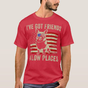 低い場所得にいるCorgi Ive Friendsがウェールズを壊した Tシャツ