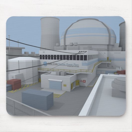 低い多CSGOの地図の原子力 マウスパッド (正面)